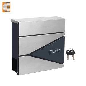 Современный открытый металлический почтовый ящик для американских почтовых отправлений, настенный водонепроницаемый почтовый ящик с запираемым садом, офисное использование - Product Image 1