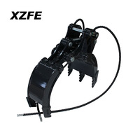 Grappin hydraulique XZFE, grappin hydraulique pour bois, grappin rotatif, grappin de tri pour excavatrice