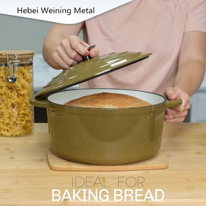 Nước sốt Pan và chậu Cookware sets gang Nồi của Bộ men lớp phủ <span class=keywords><strong>4</strong></span> cái suace Pan đồ nấu nướng OEM cao cấp - Product Image 3