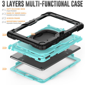 Cao Cấp Thời Trang Lỏng Silicone Da Cảm Thấy Trường Hợp Với Khe Cắm Bút Bảo Vệ Máy Tính Bảng Bìa Với 360 Xử Lý Đối Với iPad Pro 11 Mini 7 6 - Product Image 5