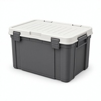 Boîte de rangement isotherme en plastique moulée par injection sur mesure avec couvercle, conteneur rectangulaire portable pour le transport en extérieur