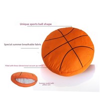 Coussin en peluche en forme de ballon de football, rembourré en polyester et coton PP, taille 31-50 cm, pour cadeau créatif, coussin ou poupée