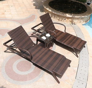 Muebles al aire libre canopy ronda respaldo sofá tapizado artículos de lujo de mimbre <span class=keywords><strong>tumbona</strong></span> - Product Image 2