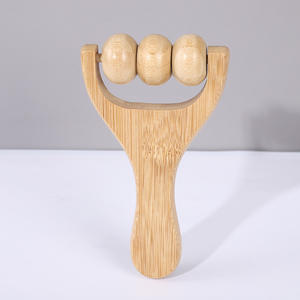 Rodillo Masajeador de Madera Manual para Baño Cepillo Anticelulitis Herramienta de Liberación Muscular Drenaje Linfático para Terapia de Puntos Gatillo Corporales - Product Image 1