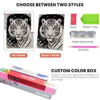 Kit de Peinture Diamant 5D DIY en Gros pour Enfants, Motif Arbre de Noël Classique, Art Perlé, Décoration Murale Personnalisée OEM en Vrac