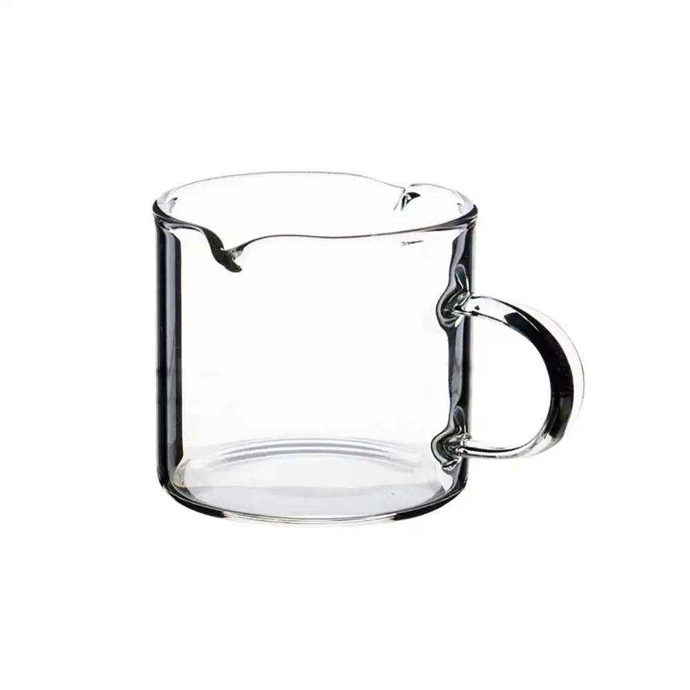 BCnmviku-vasos de cristal transparente para Espresso, vasos de 120ML/4 onzas, doble boquilla, resistente al calor