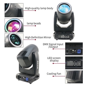 Luz Móvil LED de 250w con Zoom y Halo, DMX RGBW, para Fiestas - Product Image 2