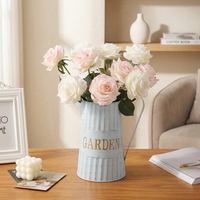 Rose 3D personnalisée au toucher réel avec revêtement réaliste au toucher, fleurs artificielles réalistes pour les arrangements floraux de mariage