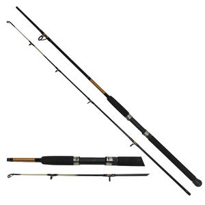 Double-Winner Ugly Stick Canne à pêche 7ft 8ft 9ft 2 Section Fiberglass Gradient colors body MH Section Spinning Fishing Rod - Product Image 1