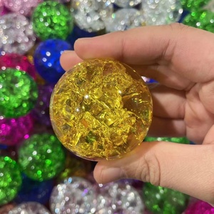 Wholesale Polished Aura Crack Glass Sphere Colorful Glass <b>Ball</b> Healing Crack for Gift Decoration - Product Image 6