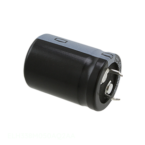 Distribuidor Autorizado, Condensador de Aluminio con Orificio Pasante 3300UF 20% 50V SNAP TH ELH338M050AQ2AA 3300 uF - Product Image 1