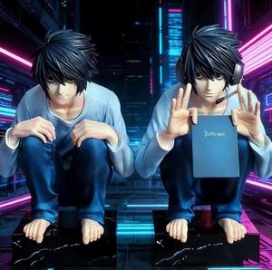 Figurine de Manga et Anime <span class=keywords><strong>Death</strong></span> <span class=keywords><strong>Note</strong></span>, Statue de Yagami Light assis avec deux mains modifiées, Figura en PVC, Jouet, Cadeau - Product Image 1