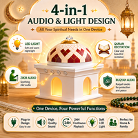 Speaker Quran LED Lampu Malam 24 Jam Ruqyah Zikir Bacaan Quran Bentuk Masjid Hadiah Ramadan Idul Fitri untuk Rumah Muslim Penggunaan di Rumah