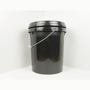Op Maat Gemaakte Logo Grote Capaciteit Chemicaliën Food Grade Hoge Kwaliteit Ronde 20l Verf Zwarte Emmer - Product Image 2