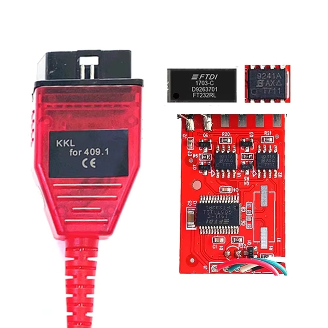 ZYSY VAG KKL 409 FT232RL Chip USB Interface 12-Month Diagnostic Cable Car Battery Tester Code Reader Detection 409.1