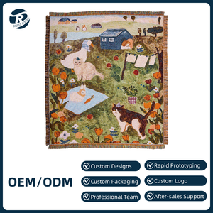 <span class=keywords><strong>Manta</strong></span> Tejida <span class=keywords><strong>Personalizada</strong></span> Directa de Fábrica DaiRui, <span class=keywords><strong>Manta</strong></span> Jacquard de Algodón Puro para Pedidos al por Mayor y Servicio de Marca Privada - Product Image 1