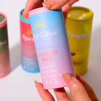Nouveau design de contenant pour déodorant cosmétique en stick 30ml 50ml 75ml, tube de déodorant à remplissage par le bas, contenant de déodorant roll-on en stick