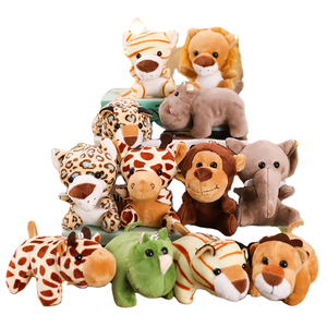 Mini machines à griffes en gros, jouets en <span class=keywords><strong>peluche</strong></span>, animaux en <span class=keywords><strong>peluche</strong></span> - singe, éléphant, lion, léopard, <span class=keywords><strong>tigre</strong></span>, cerf, mini poupées en <span class=keywords><strong>peluche</strong></span> en coton PP - Product Image 1