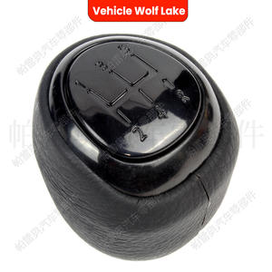 Poignée de levier de vitesse de voiture Wolf Lake, 5 vitesses, en cuir noir, ergonomique, pour Saab 9-3 2003-2012 - Product Image 2
