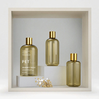 Bouteilles en plastique PET vides de 100 ml, rondes, avec bouchon à vis, pompe, pour savon liquide, shampoing, lotion, traitement de surface par sérigraphie