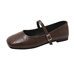 Zapatos Planos Casuales de Mujer, Estilo Bailarina, Punta Redonda, con Lazo para Primavera/Verano, Plantilla de Cuero Suave y Goma, para Uso Diario - Product Image 4