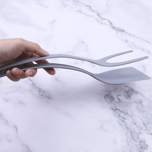 尼龙2合1牛排铲锅铲手柄翻转钳牛排煎饼厨房食物烹饪工具鸡蛋牛排面包夹 - Product Image 4