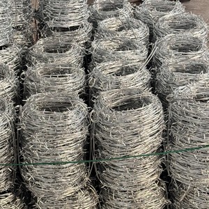 SRX 1.6/2/2, 2mm kawat baja berduri terpilin ganda 2mm 50m pagar keamanan hewan ternak panjang untuk penggunaan pertanian - Product Image 5