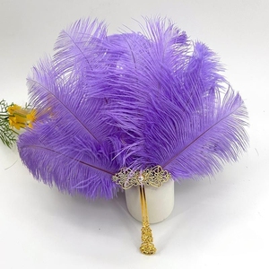 Éventail en plumes d'<span class=keywords><strong>autruche</strong></span> de petite taille en vente en gros Éventail pour séance photo en direct sur scène Éventail pour accessoires de performance - Product Image 4