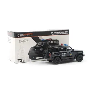 Xcartoys Diecast Speelgoed 1/64 300 Diecast Politieauto 'S Simulatie Automodel Bijna Echte Cadeaus Voor Verjaardagen Voor Kinderen