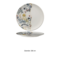 Assiette plate blanche Botanica 26 cm Mod. Monaco M1934