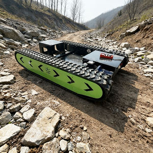 Op afstand bestuurbare elektrische 48V DC rupschassis, 1 ton draagvermogen, hoog rendement motor, 2 tracks, geschikt voor zacht modder. - Product Image 4