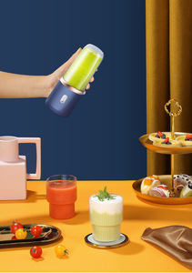 6 Lames USB Rechargeable Fruit Juicer <span class=keywords><strong>Blender</strong></span> 380ml Mini Électrique Portable Rechargeable Voyage Fruit Juicer Bouteille - Product Image 4