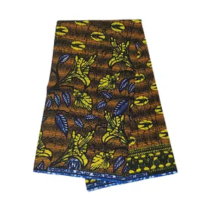 Tela de cera estampada africana, ropa de batik 100% de algodón, la más nueva, venta al por mayor