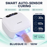 Lampe à ongles UV LED à perles de quartz, 3 minuteurs (30s, 60s, 99s), faible chaleur, séchage rapide, longue durée de vie, vente en gros d'usine OEM, marque privée, logo personnalisé
