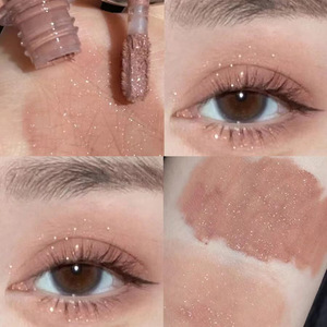 CAPPUVINI Fard à paupières liquide <span class=keywords><strong>gris</strong></span>-rose à faible saturation, élégant, mat, scintillant, effet brumeux, couleur unie, pour un regard naturel - Product Image 6