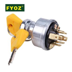 Interrupteur d'allumage avec 2 clés 2368655 2782017 7004147 379902 pour chariot élévateur <span class=keywords><strong>Clark</strong></span>, pour <span class=keywords><strong>John</strong></span> Deere, pour tracteurs Case IH - Product Image 1