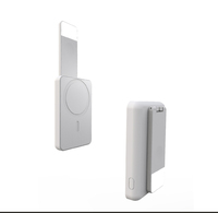Dudukan Telepon 4-In-1 PD 20W, Jam Tangan Pintar Magnetik Bank Daya 5000MAh Lampu Cincin LED Powerbank