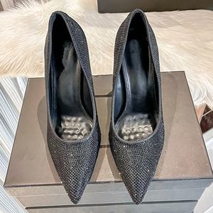 <b>Summer</b> New Style Womens High Heels Golden Letter Thin High Heels Womens <b>Sandals</b> Fashion Luxury Brand Sexy High Heels - Product Image 6