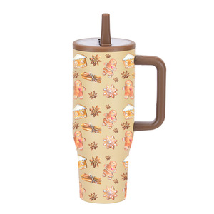 40oz Stainless Steel Tumbler Christmas Vacuum Insulated <b>Cup</b> with <b>Lid</b> <b>Straw</b> Handle Leak Proof for Travel Car - Product Image 6