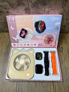 Set Combo Smartwatch e Mini Ventilatore, Display IPS Quadrato da 2,01" Touchscreen, 5-10 Giorni di Autonomia, Raffreddamento Portatile, IP68, Confezione Regalo - Product Image 5