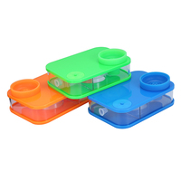 RTS vente en gros de narguilé portable lumière LED Shisha accessoires acrylique narguilé tasse ensemble de narguilé jetable