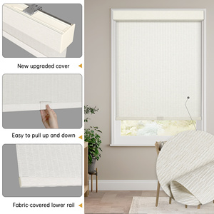 SAMADHI Custom Size Light Filtering Roller <b>Shades</b> No Drill Cordless Manual <b>Window</b> Blinds For Bedroom Living Room - Product Image 4