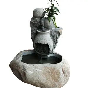 Garden Outdoor Decorative Natural Stone Waterfall Sculpture Water Feature Interior Water Fountains For Sale