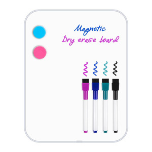 Tableau blanc magnétique portable miniature de taille personnalisée A4/A3, cadre en plastique, tableau effaçable à sec unilatéral pour enfants - Product Image 1