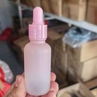 Bouteilles compte-gouttes en verre rose personnalisées avec logo, 5-100 ml, pour huiles essentielles