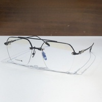 Gafas Ópticas de Diseño de Alta Calidad para Hombre y Mujer, Modelo Punk CH5810 TALLA 58-18, Monturas de Acetato y Titanio de Lujo para Negocios