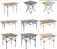 Table et chaises pliantes portables pour l'extérieur Table de fournitures de voyage pour la pêche et les loisirs