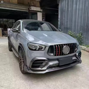 Para <span class=keywords><strong>Mercedes</strong></span> Bens GLE <span class=keywords><strong>Coupe</strong></span> GLE350 GLE450 GLE63AMG C167, actualización a estilo B, Kits de cuerpo de fibra de carbono, alerón difusor de labio delantero - Product Image 6