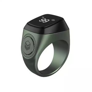 IQibla Zikr 1 Tasbih Smart Ring Zikr1 pour musulmans, compteur <span class=keywords><strong>de</strong></span> tasbihs, métal, rappel des 5 <span class=keywords><strong>heures</strong></span> <span class=keywords><strong>de</strong></span> prière, Bluetooth, étanche IP68 - Product Image 1