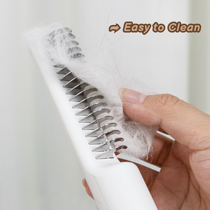 Peine desenredante de una sola cara para mascotas, elimina sin esfuerzo los nudos del subpelo, rastrillo para perros <span class=keywords><strong>y</strong></span> gatos - Product Image 5